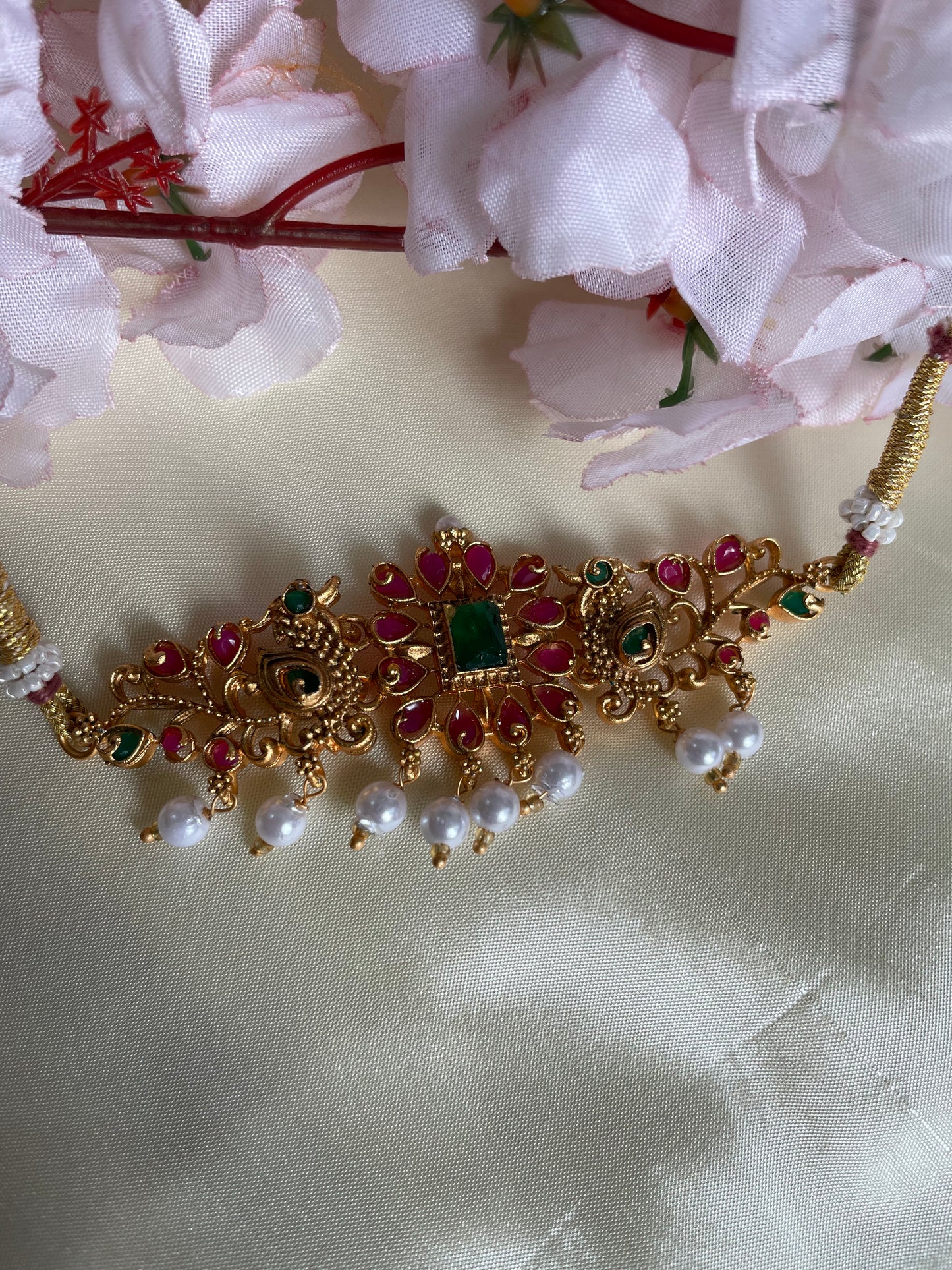 Collar Beads multi stone Necklace