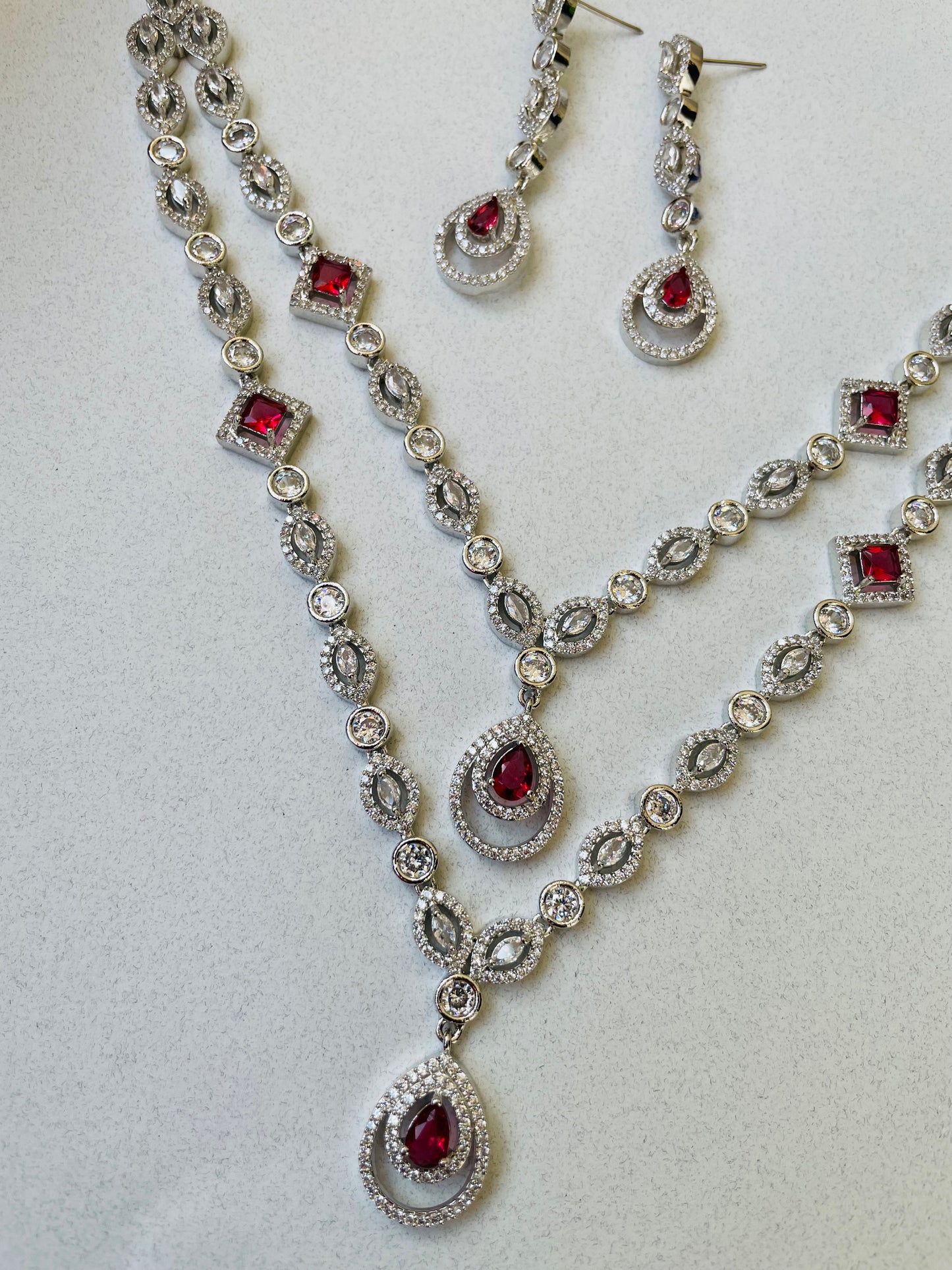 RUBY LAYERED NECKLACE-Elegance134