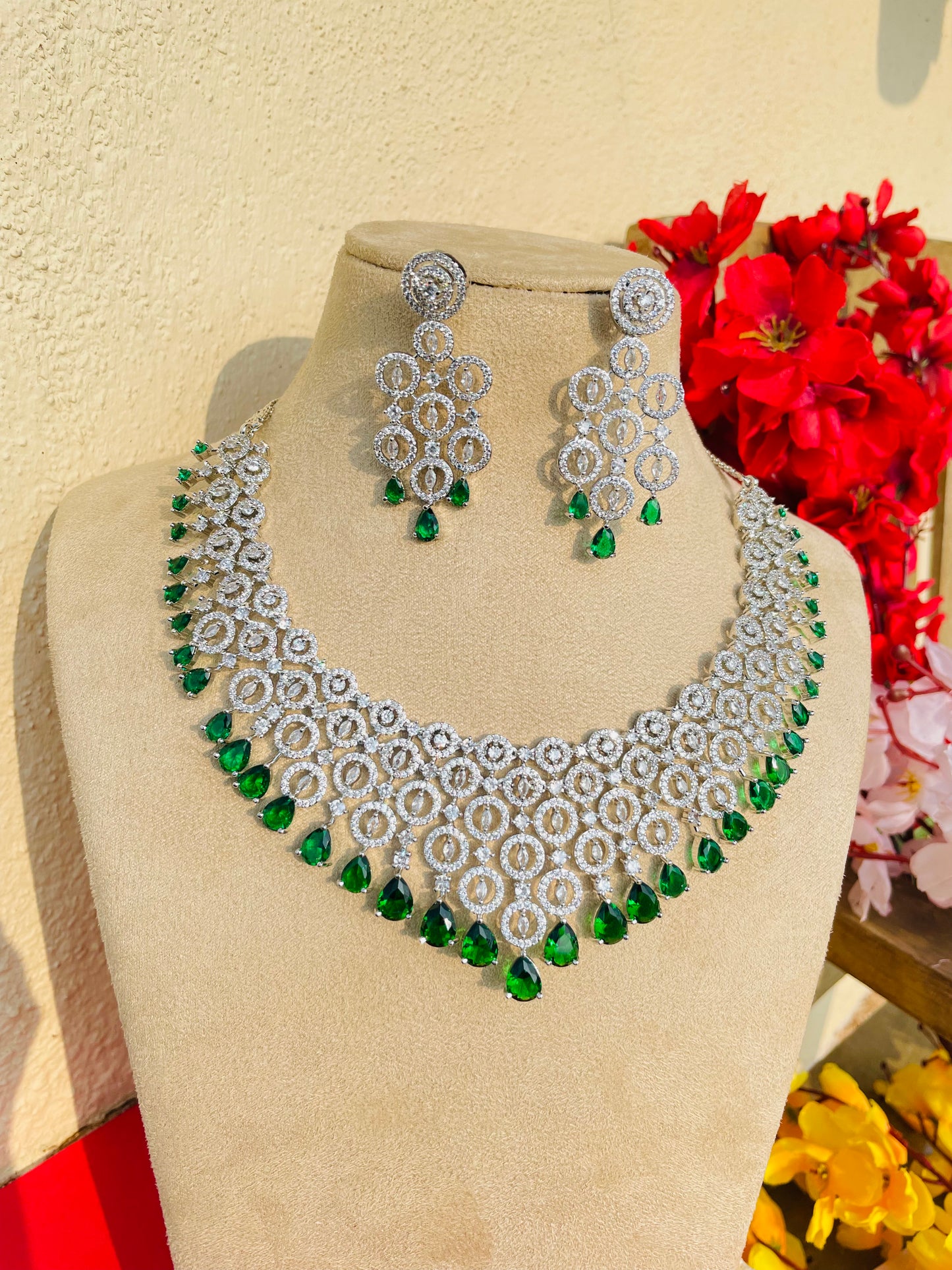 ZIRCONIA BRIDAL NECKLACE - Elegance28 – Sringara by Smitha Gowda