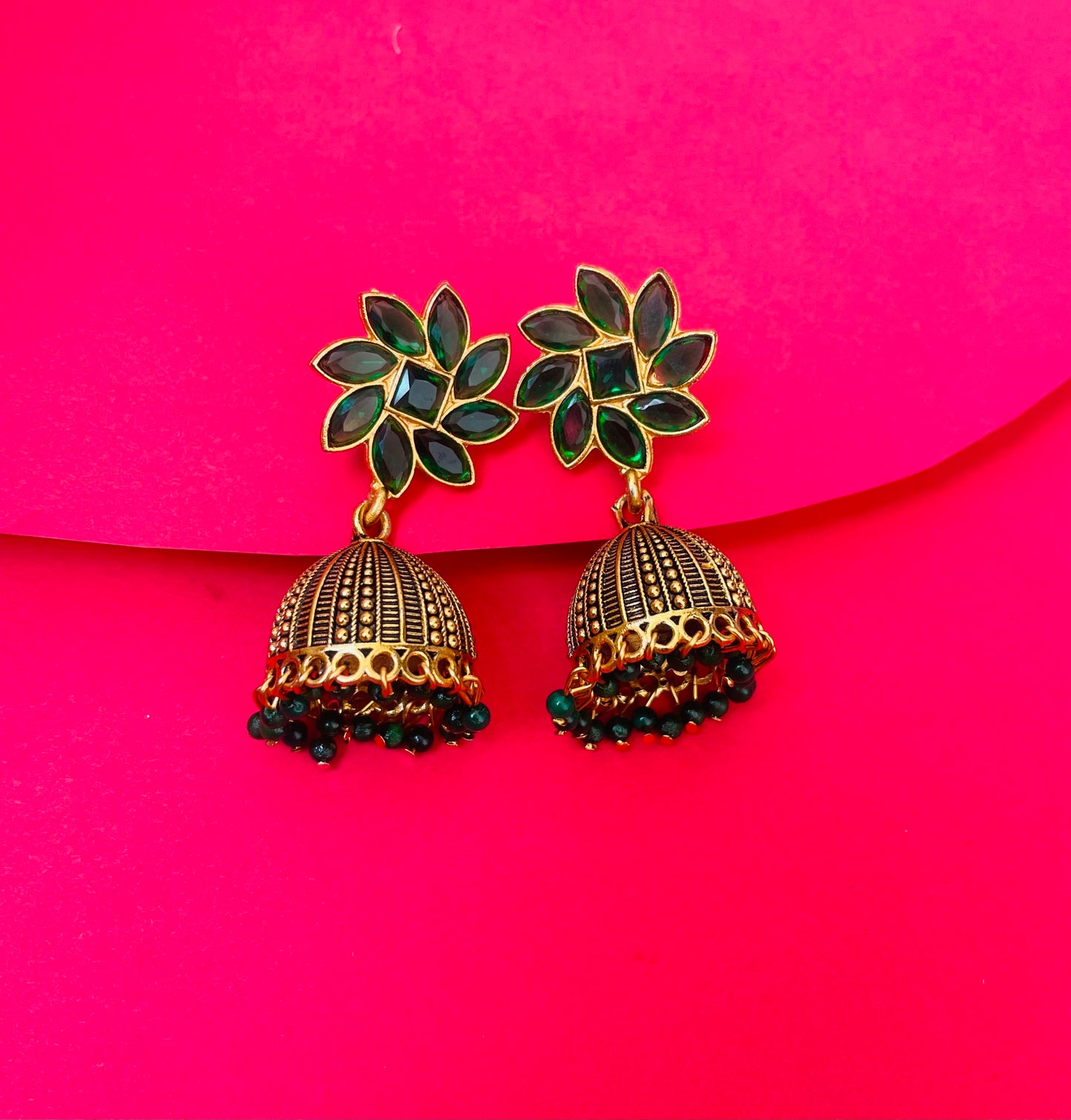 AARADHYA JHUMKA GREEN