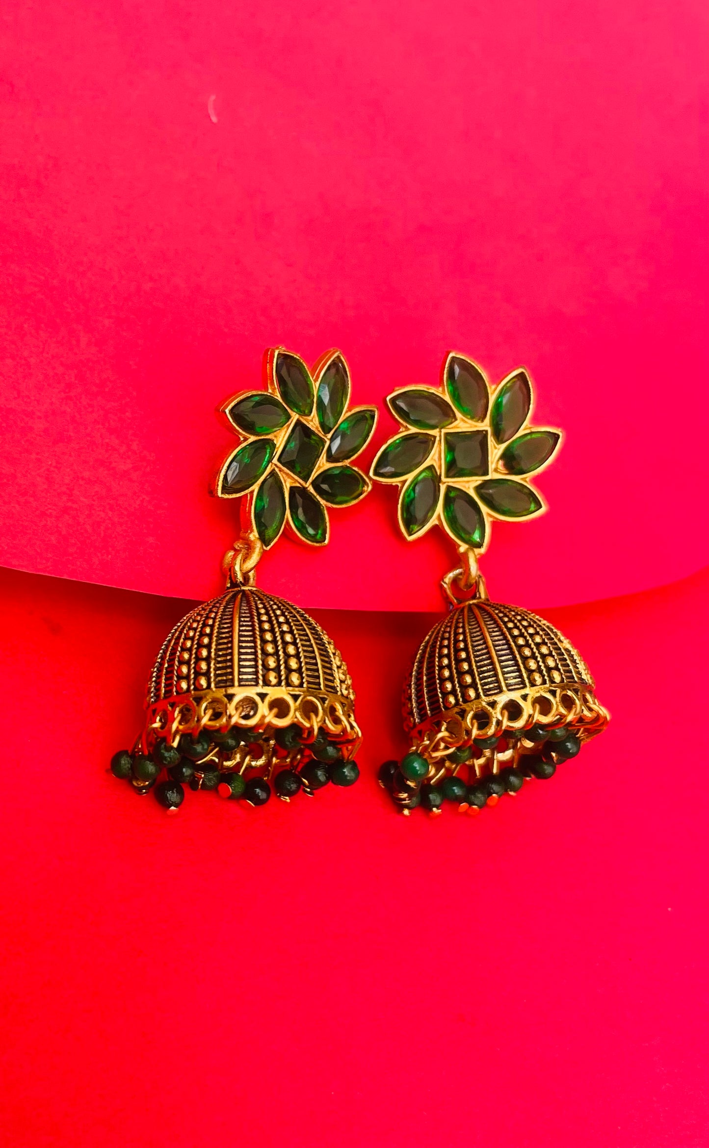 AARADHYA JHUMKA GREEN