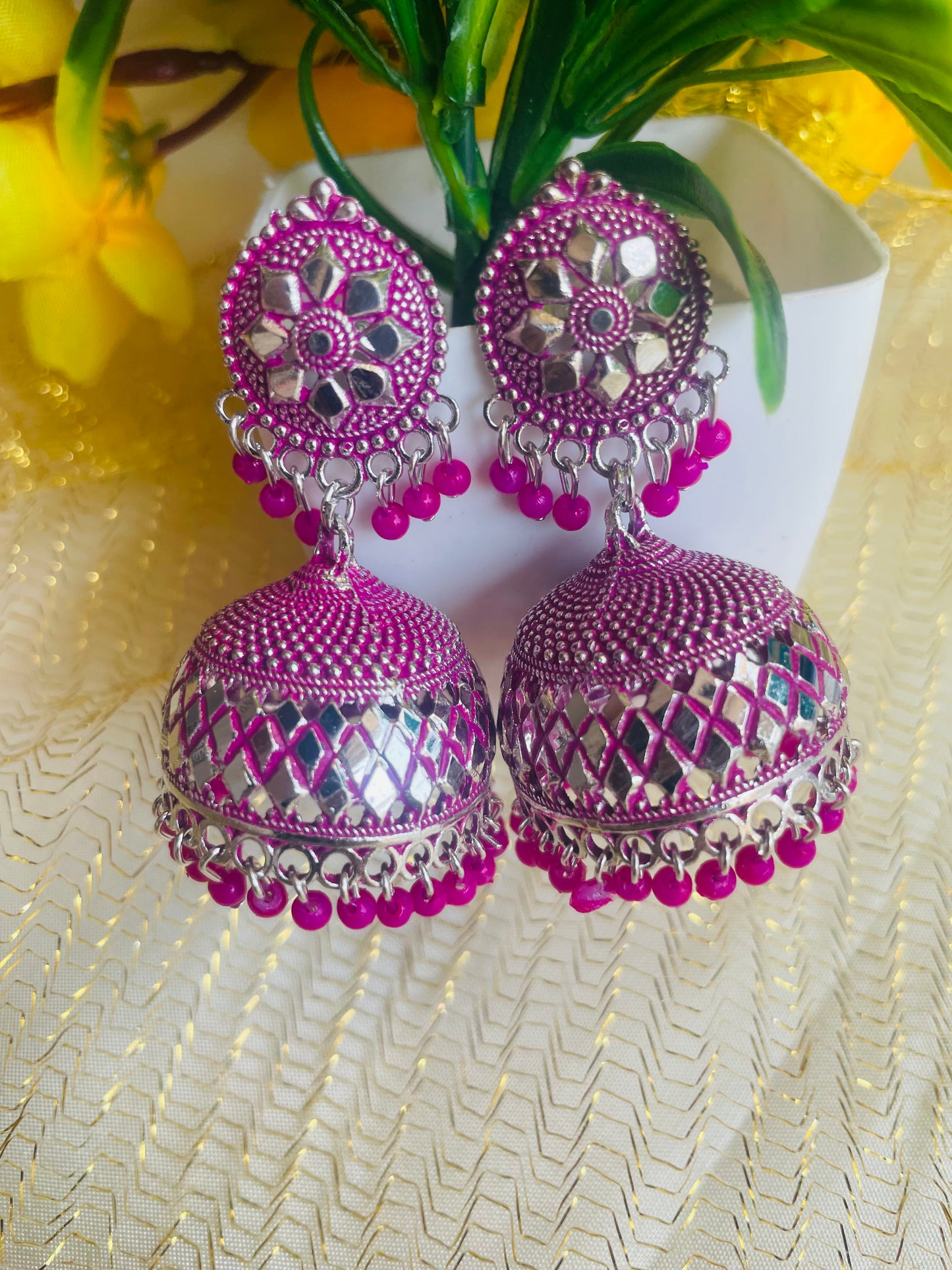 KALPANA PINK JHUMKIS