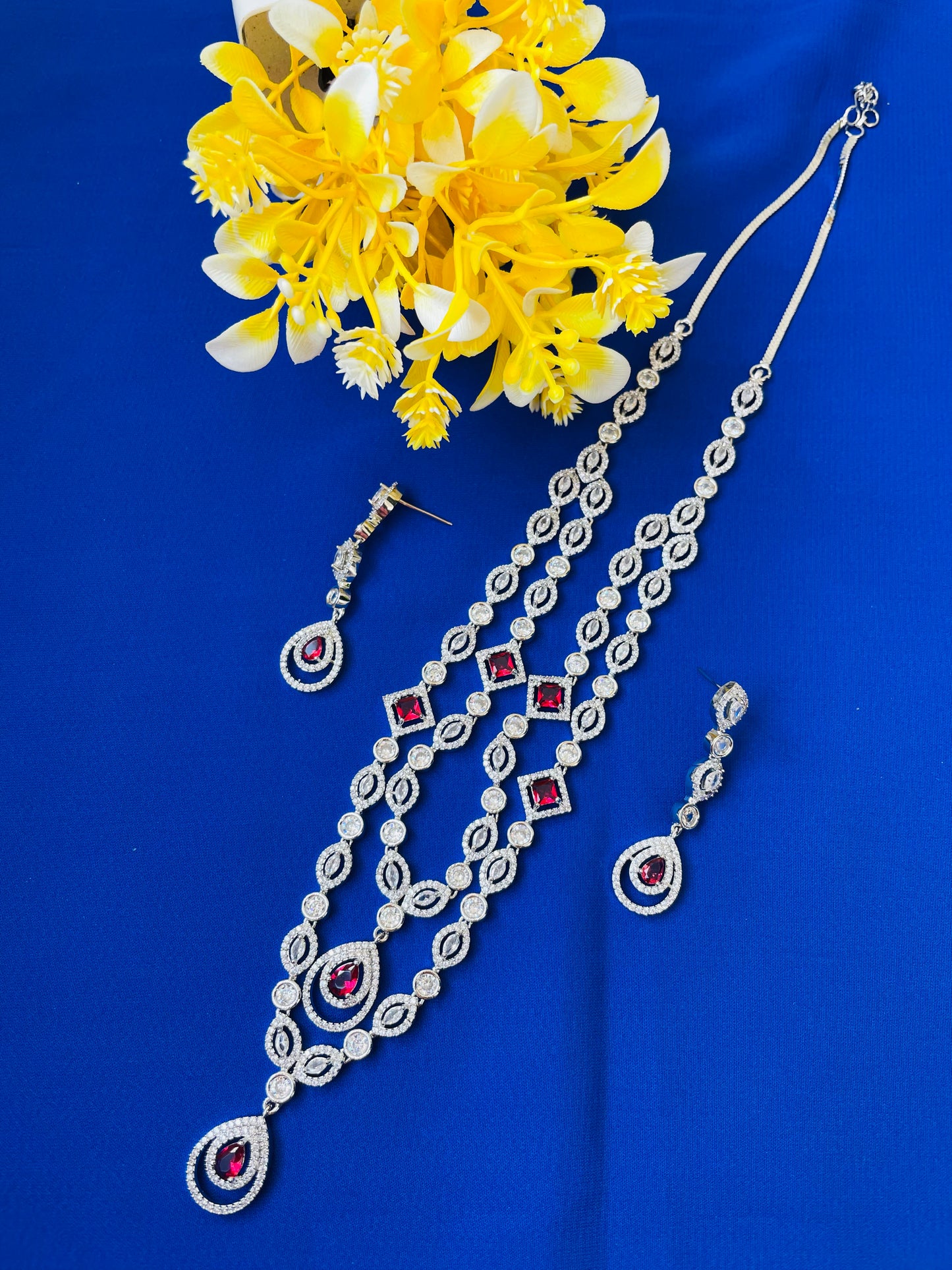 RUBY LAYERED NECKLACE-Elegance134