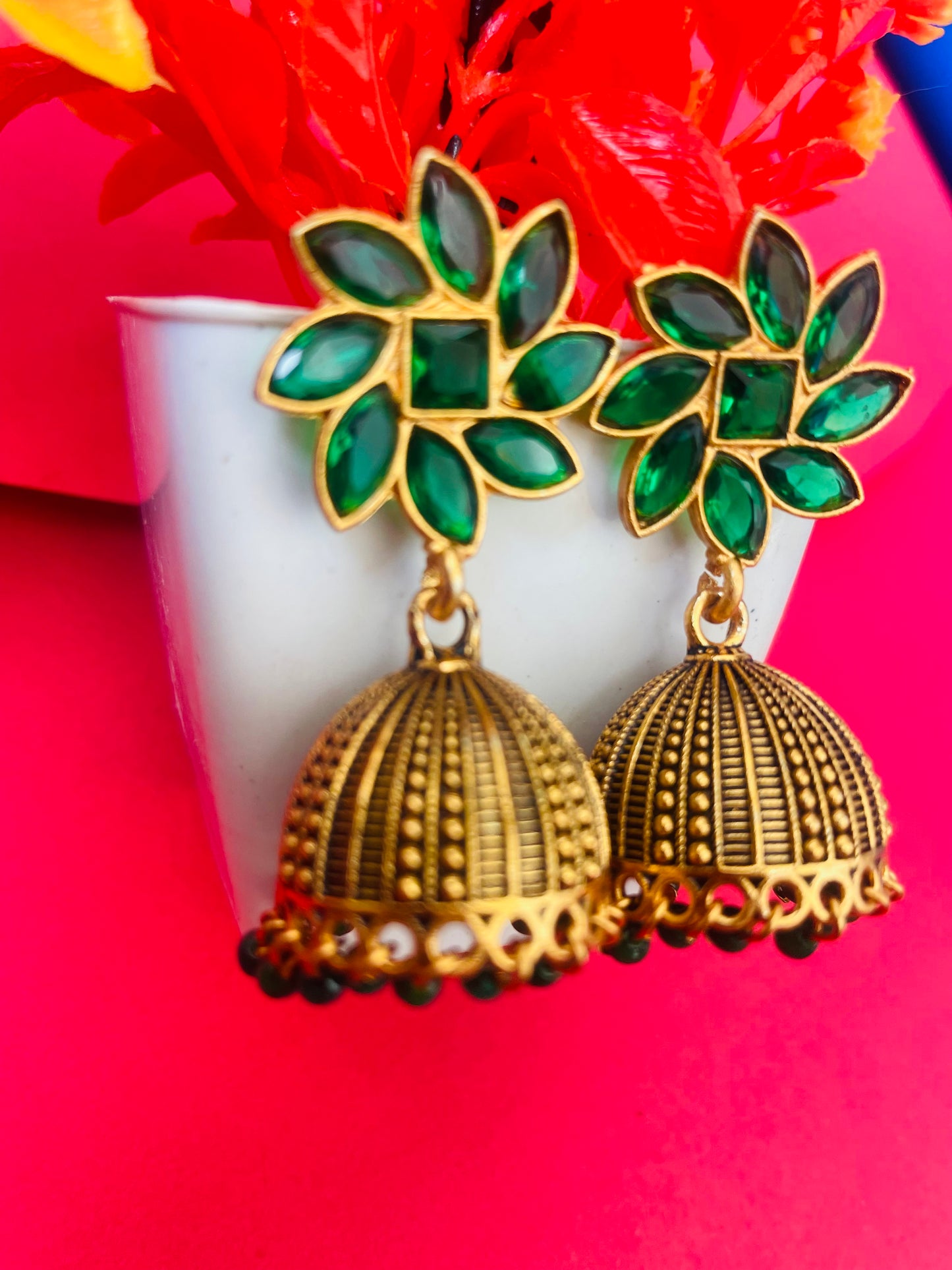 AARADHYA JHUMKA GREEN