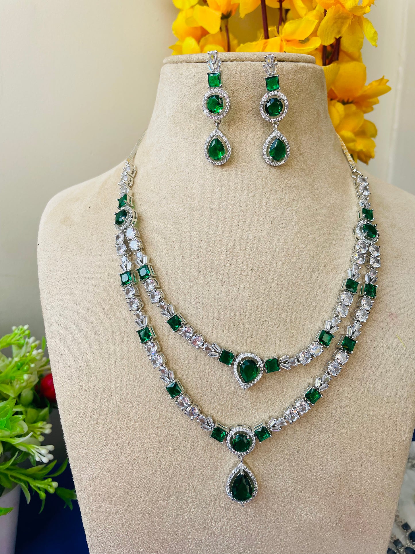 RUBY LAYERED NECKLACE-Elegance141